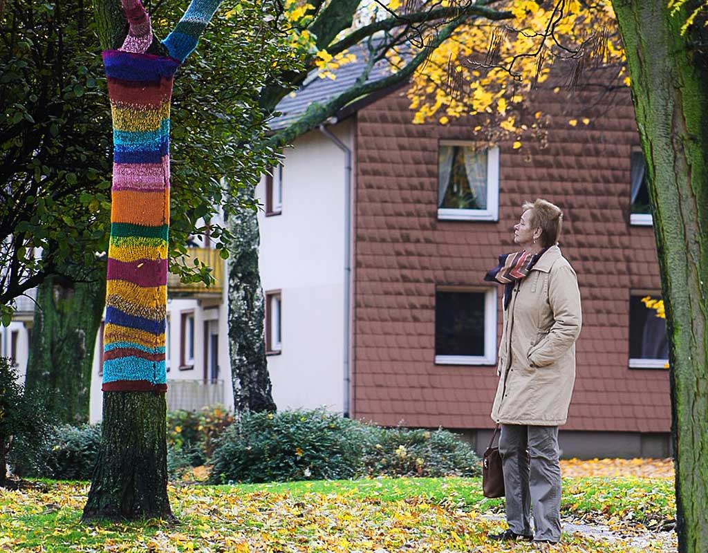 Kuriosität für den Winter: Baum-Mode!