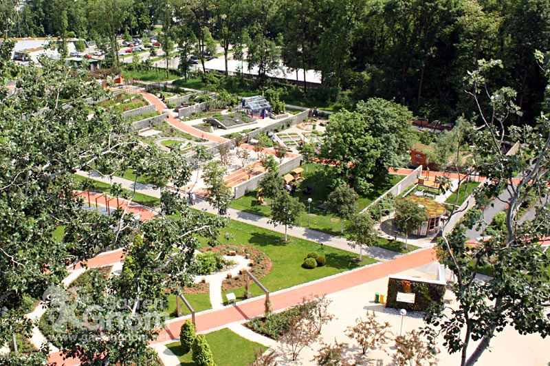 Aussicht über die Garten Tulln