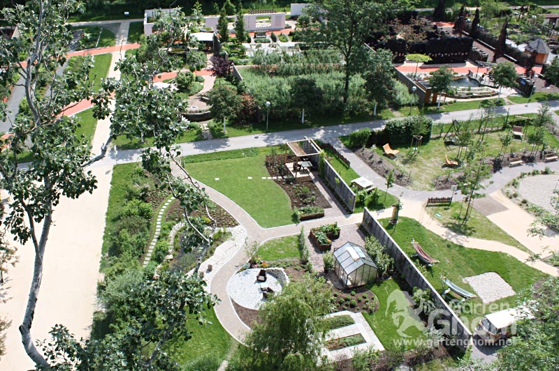 Aussicht über die Garten Tulln