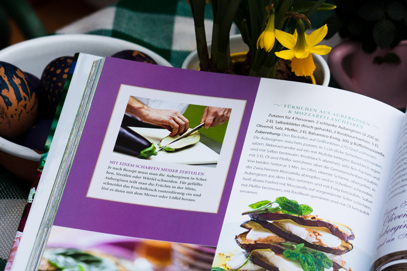 Buch: Verführerische Rezepte aus dem Garten, Anleitung Aubergin
